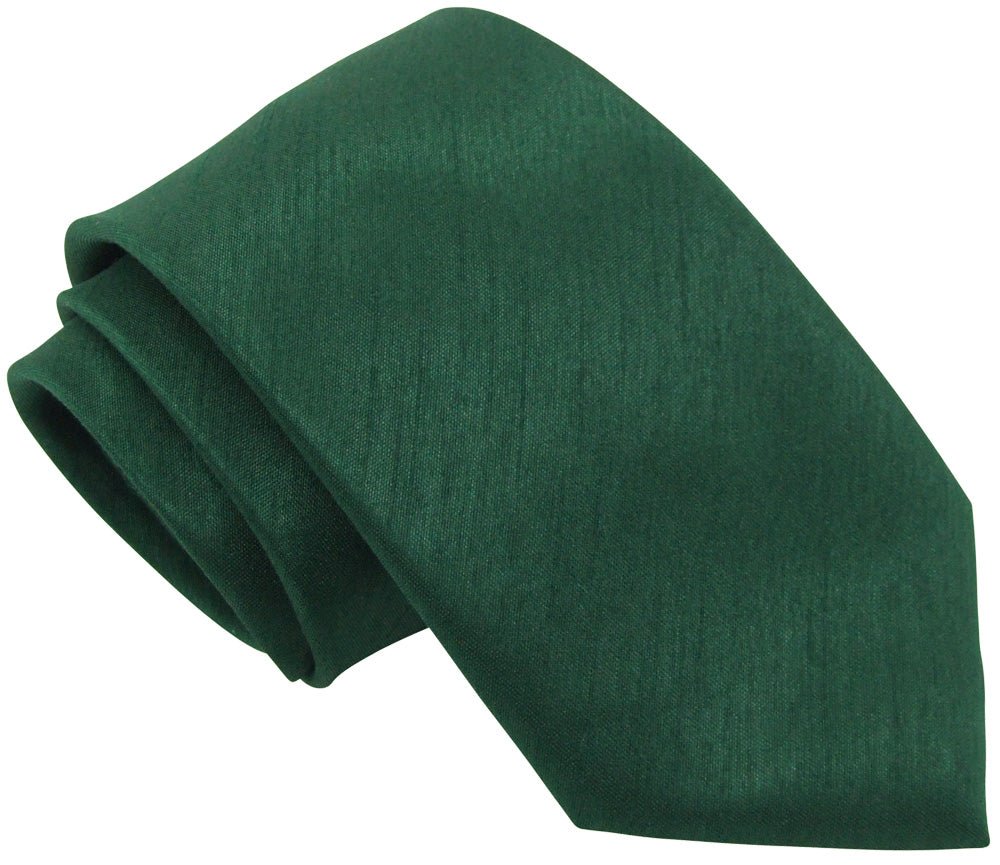 Evergreen Shantung Wedding Tie - Wedding Tie - Regular - Tie Only - Swagger & Swoon