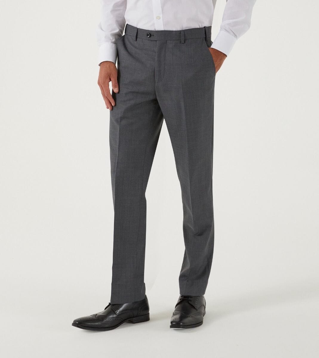 Farnham Grey Trousers - Trousers - 28R - Swagger & Swoon