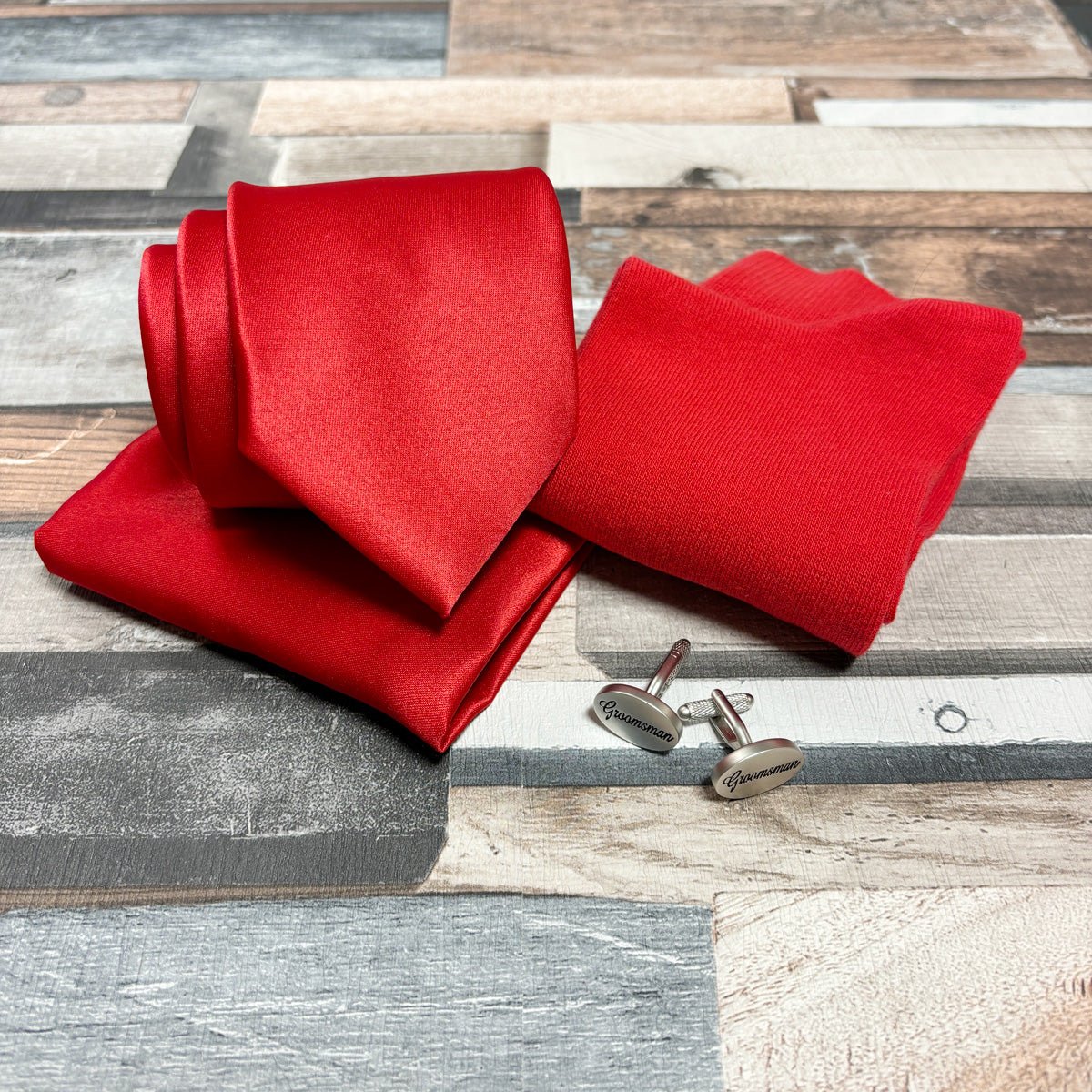 Flame Red Groomsmen Proposal Gift Box - Will you be my...? - Regular - Swagger & Swoon