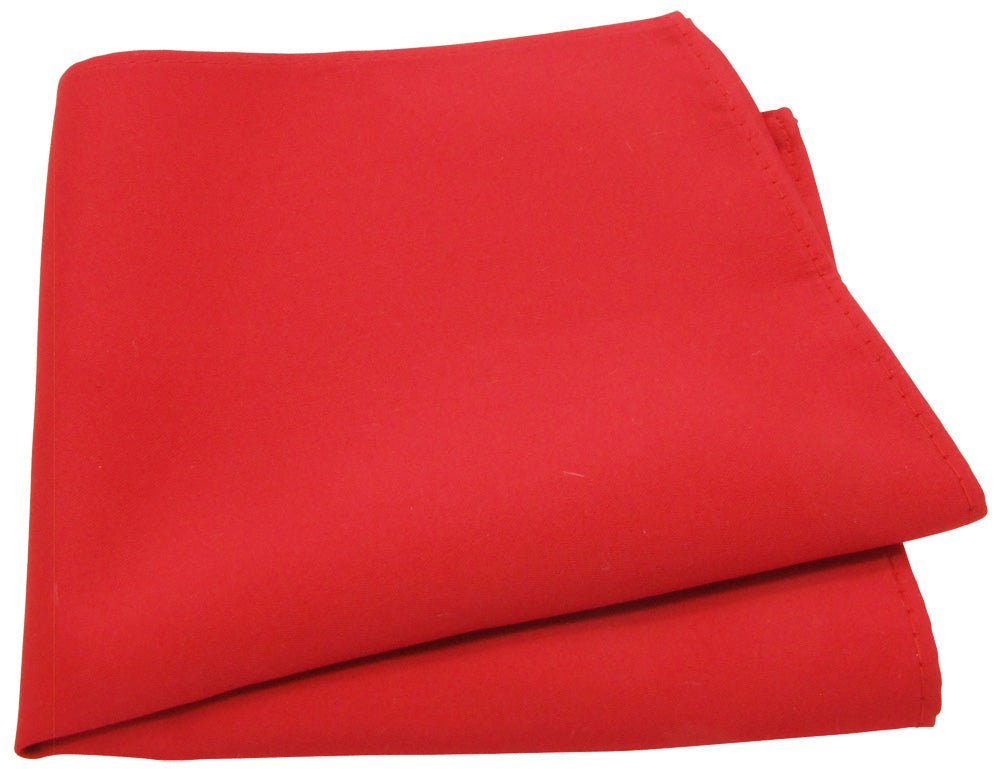 Flame Red Pocket Square - Wedding Pocket Square - Swagger & Swoon