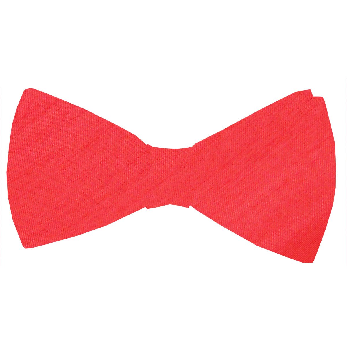 Flame Shantung Bow Tie - Wedding Bow Tie - Pre - Tied - Bow Tie Only - Swagger & Swoon