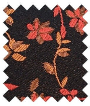 Flaming Red Floral Silk Wedding Swatch - Swatch - Swagger & Swoon