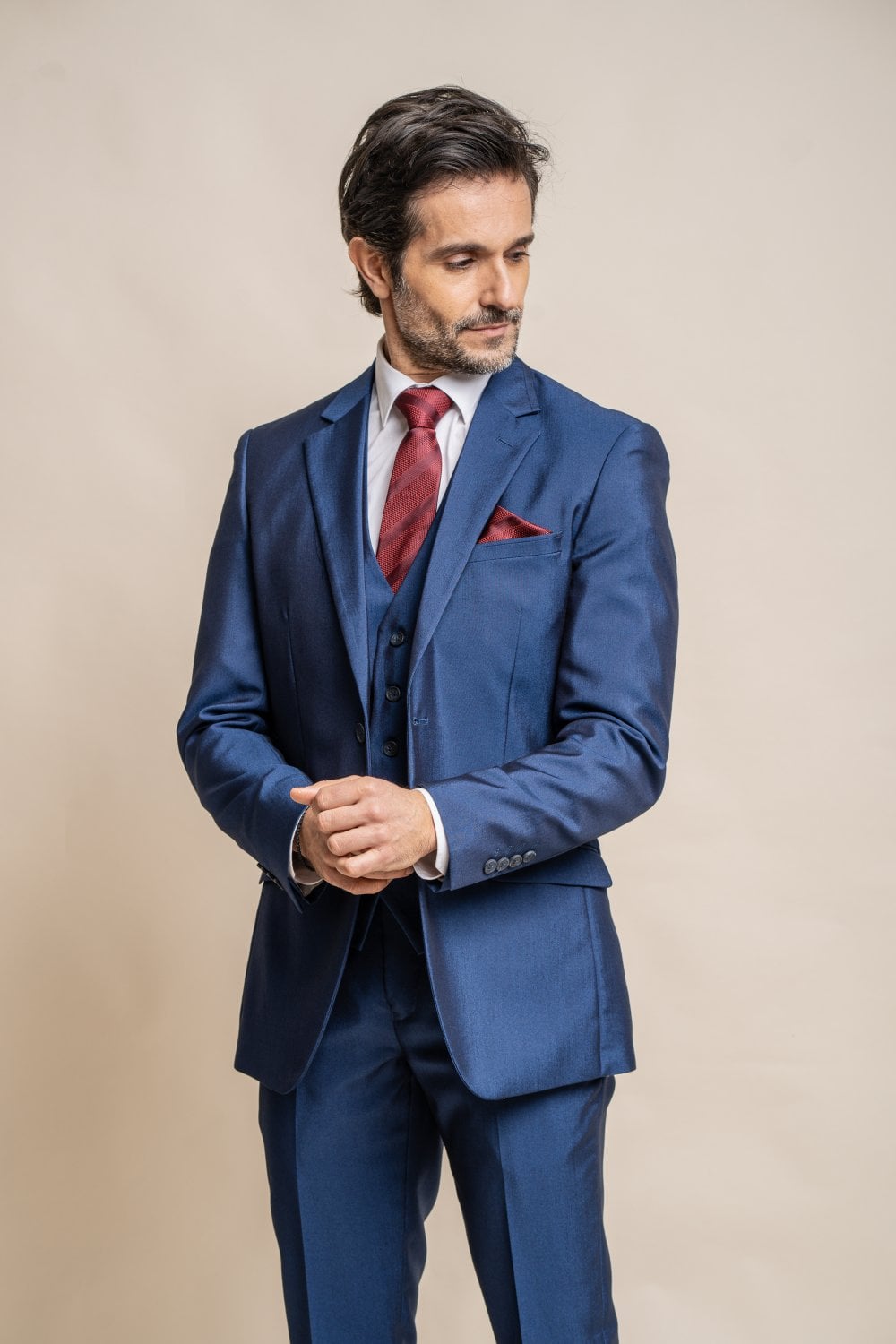 Ford Blue 2 Piece Wedding Suit - Suits - Swagger & Swoon