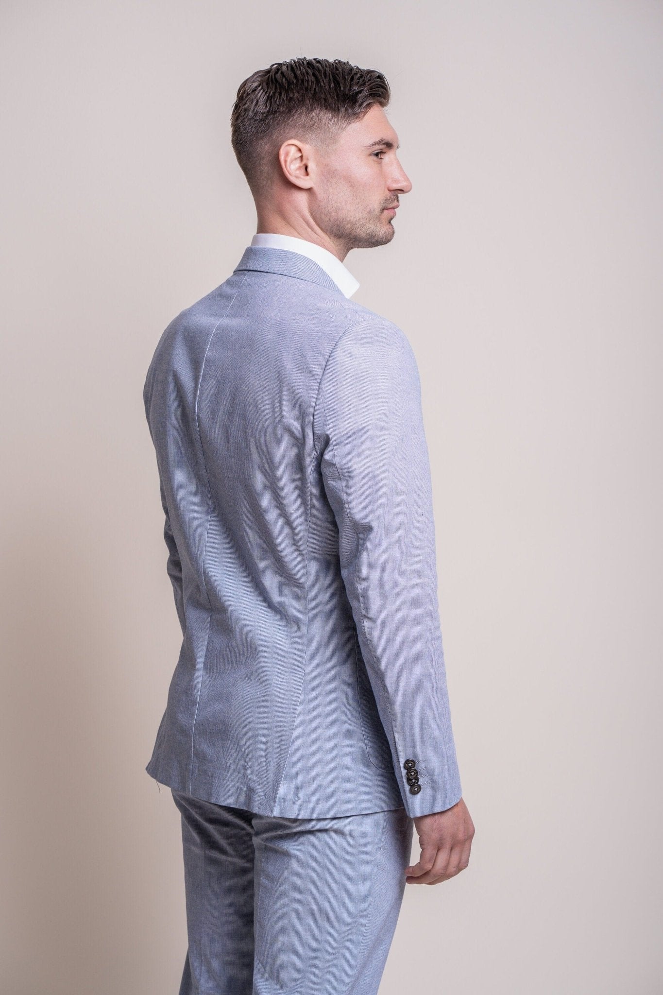 Fredrik Sky Blue Linen Blazer - Blazers & Jackets - 34R - Swagger & Swoon