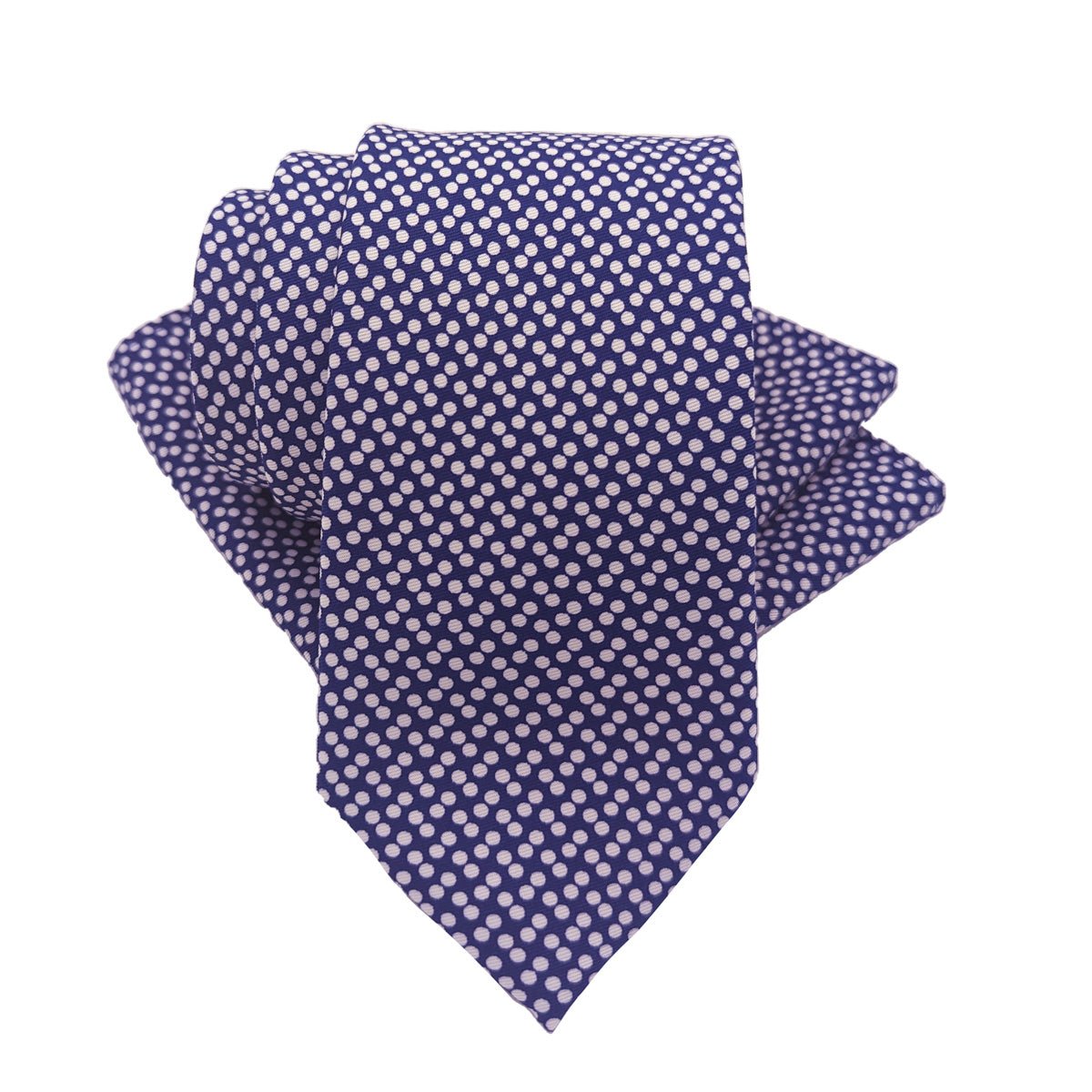 French Navy Dotty Pocket Square - Wedding Pocket Square - Swagger & Swoon