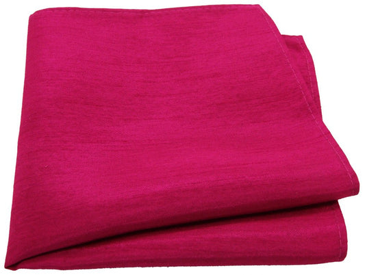 Fuchsia Shantung Pocket Square - Wedding Pocket Square - Swagger & Swoon