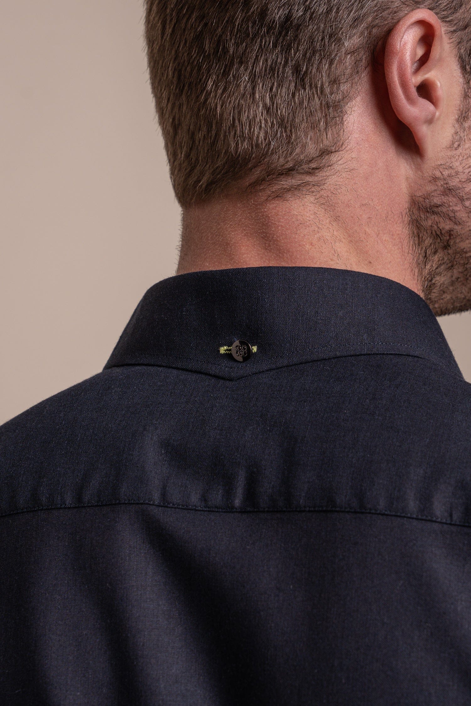 Fuego Navy Linen Shirt - Shirts - - THREADPEPPER