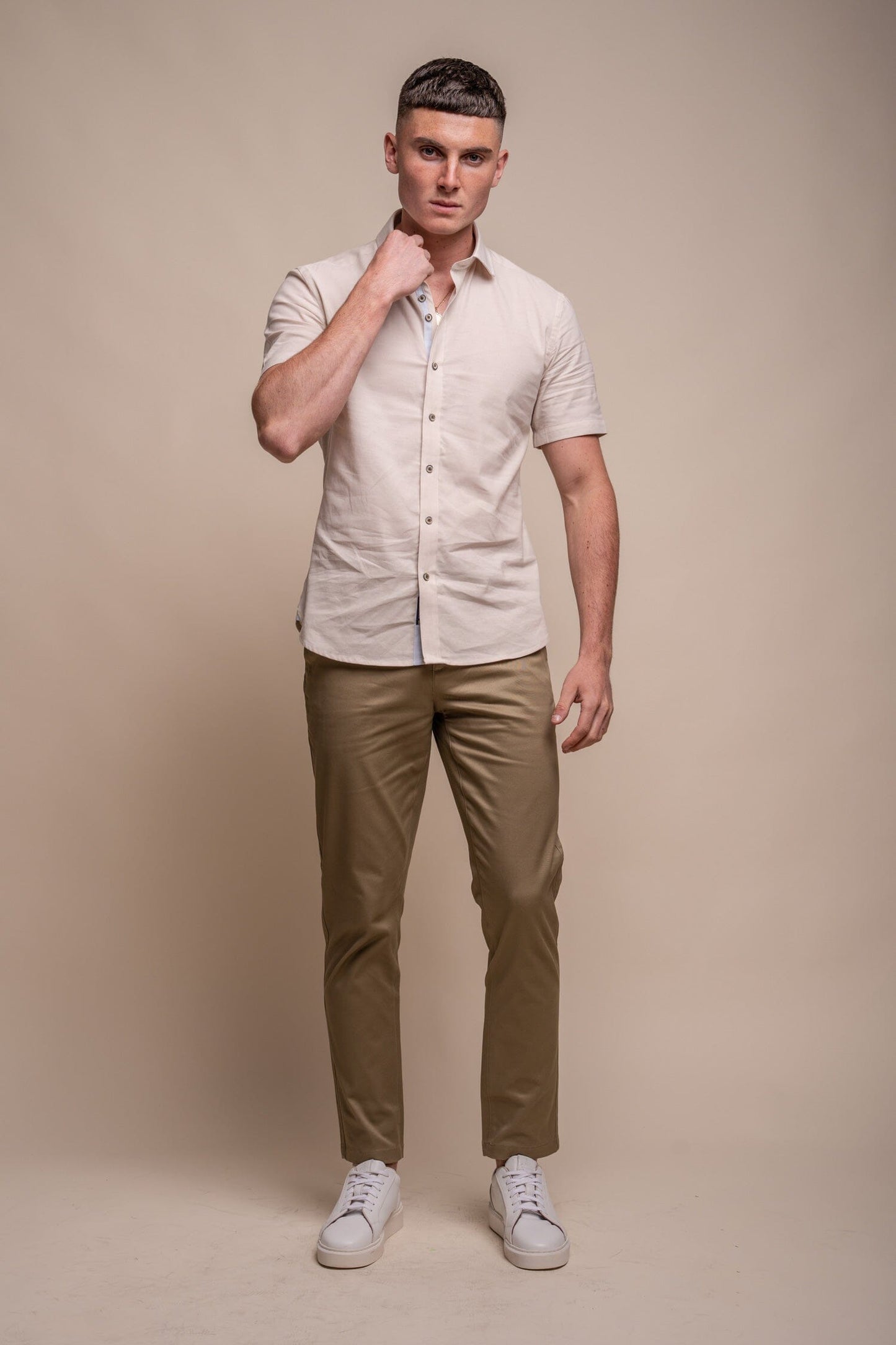 Fuego Sand Linen Shirt - Shirts - - THREADPEPPER