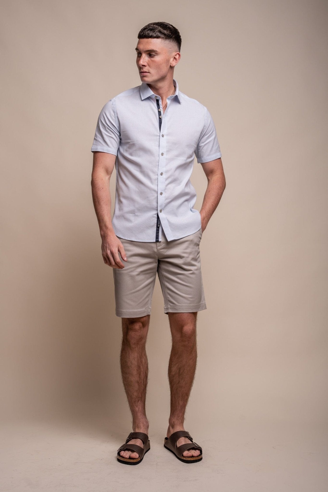 Fuego Sky Linen Shirt - Shirts - S - Swagger & Swoon