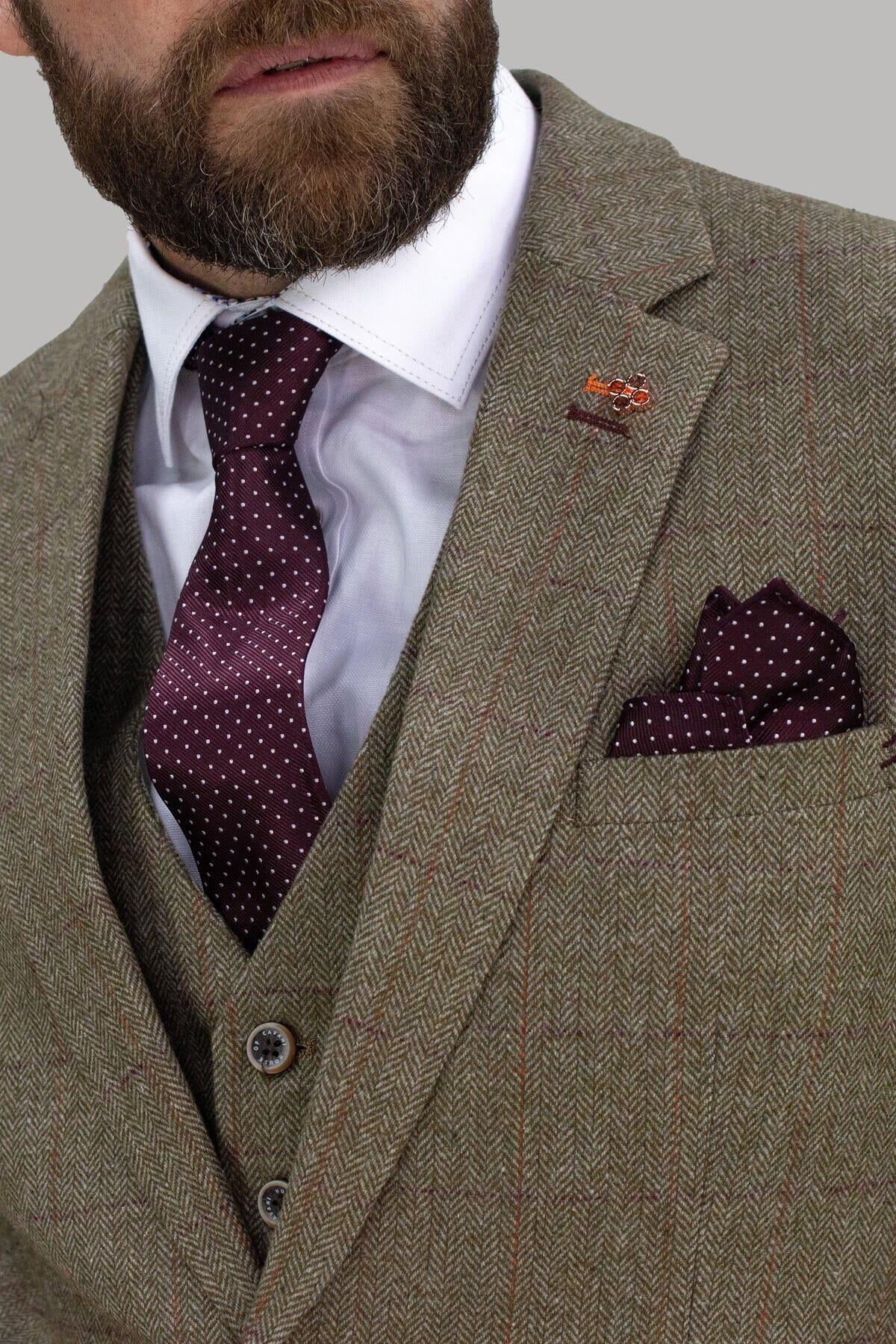 Gaston Sage Tweed Blazer - Blazers & Jackets - 