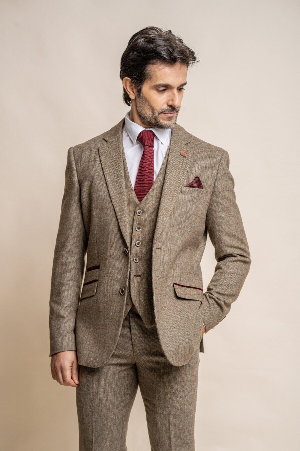 Gaston Sage Tweed Blazer - Blazers & Jackets - 34R 