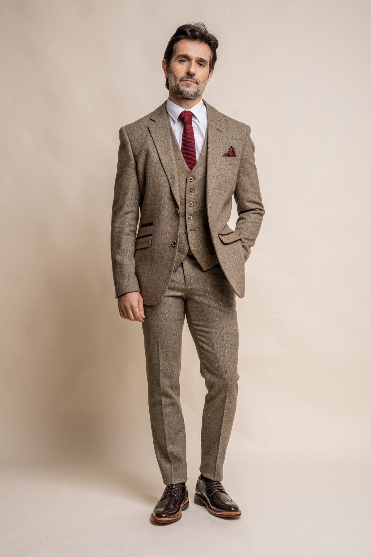 Gaston Sage Tweed Blazer - Blazers & Jackets - 