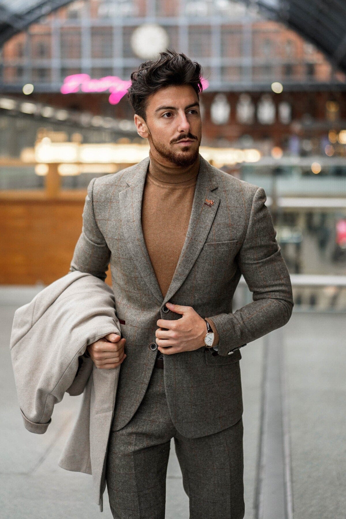 Gaston Sage Tweed Blazer - Blazers & Jackets - 