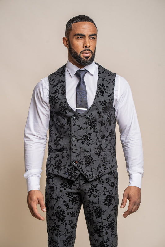 Georgi Floral Waistcoat - Waistcoats - 34R - Swagger & Swoon