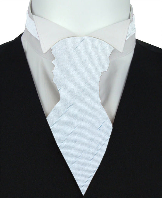 Glacier Shantung Boys Wedding Cravat - Childrenswear - Swagger & Swoon