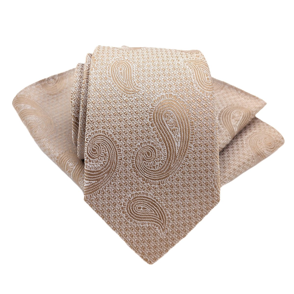 Gold Paisley Pocket Square - Wedding Pocket Square - Swagger & Swoon