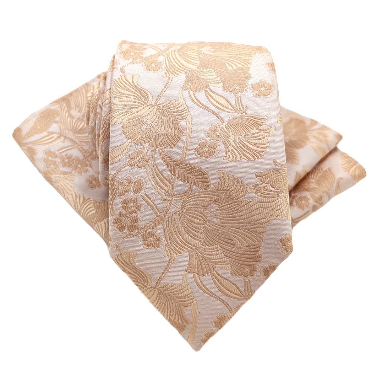 Golden Flowers Pocket Square - Wedding Pocket Square - Swagger & Swoon