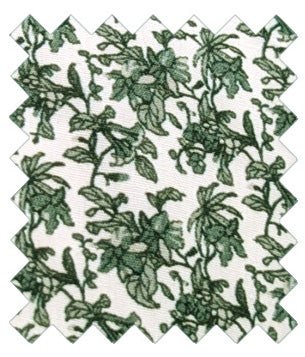 Green Floral Cotton Wedding Swatch - Swatch - Swagger & Swoon