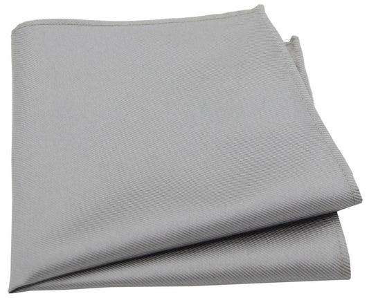 Grey Twill Pocket Square - Wedding Pocket Square - Swagger & Swoon