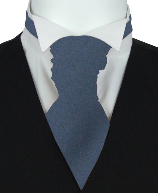 Gunmetal Wedding Cravat - Wedding Cravat - Pre - Tied - Cravat Only - Swagger & Swoon