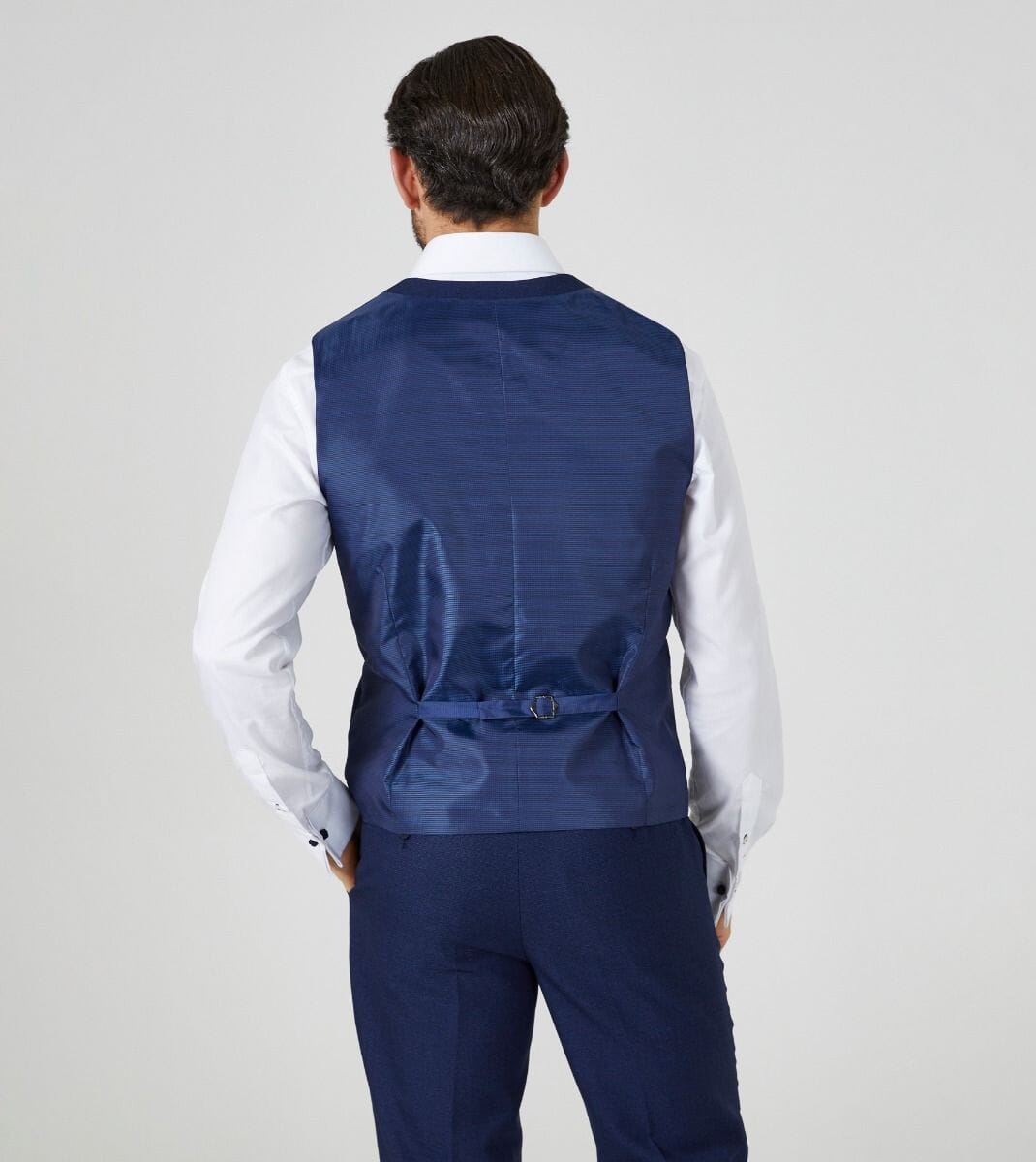 Harcourt Navy Waistcoat - Waistcoats - 34R - Double Breasted - Swagger & Swoon