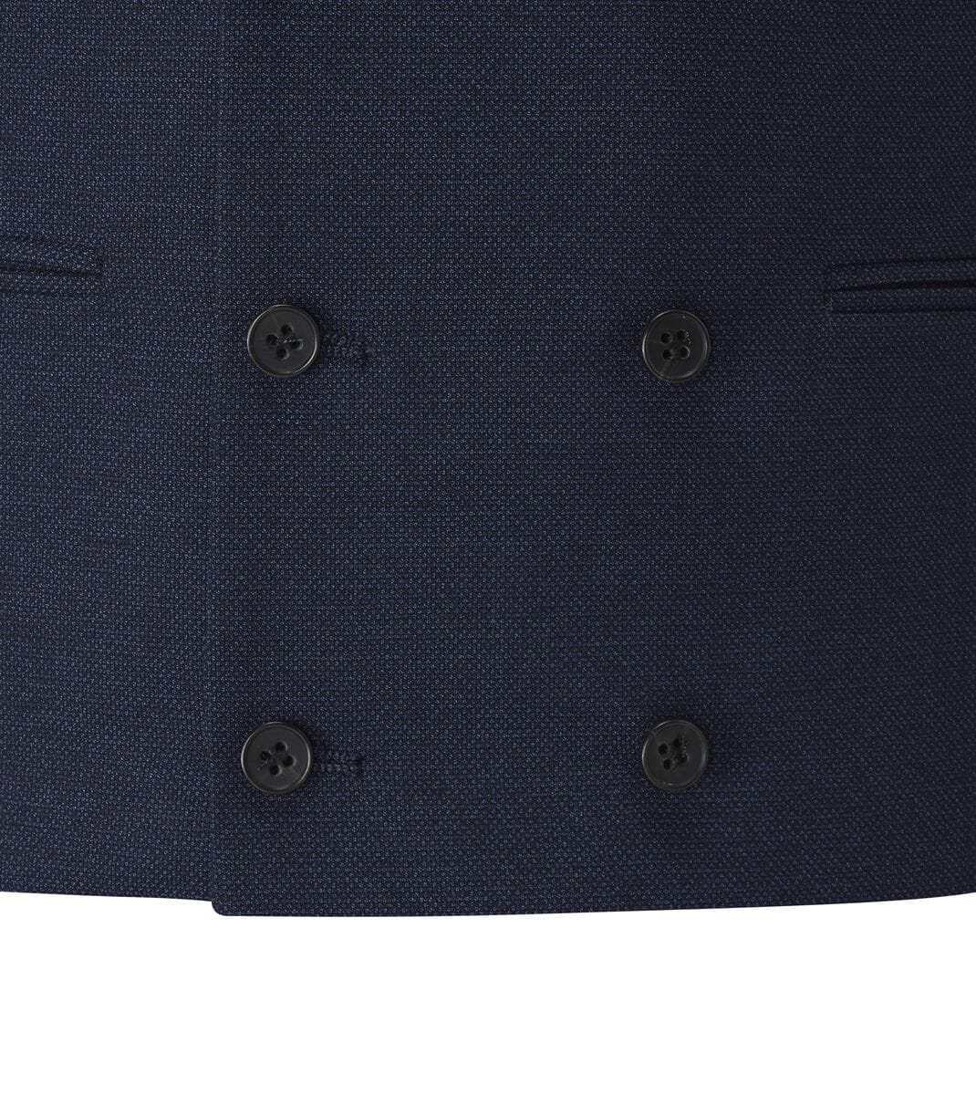 Harcourt Navy Waistcoat - Waistcoats - 34R - Double Breasted - Swagger & Swoon