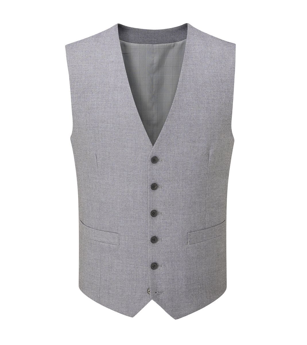 Harcourt Silver Waistcoat - Waistcoats - 34R - Double Breasted - Swagger & Swoon