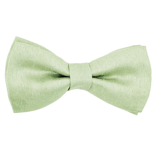 Mint Shantung Hair Bow