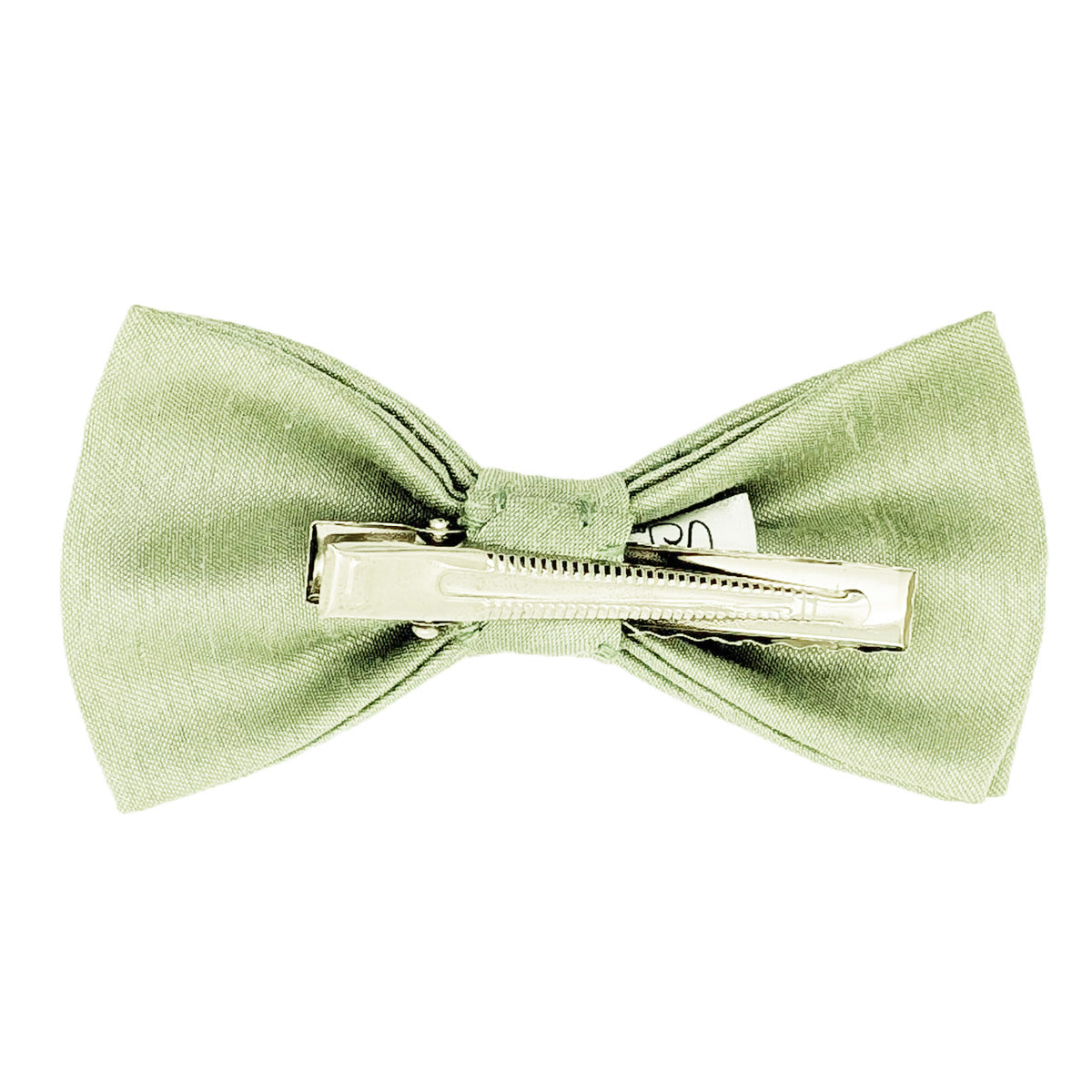 Mint Shantung Hair Bow