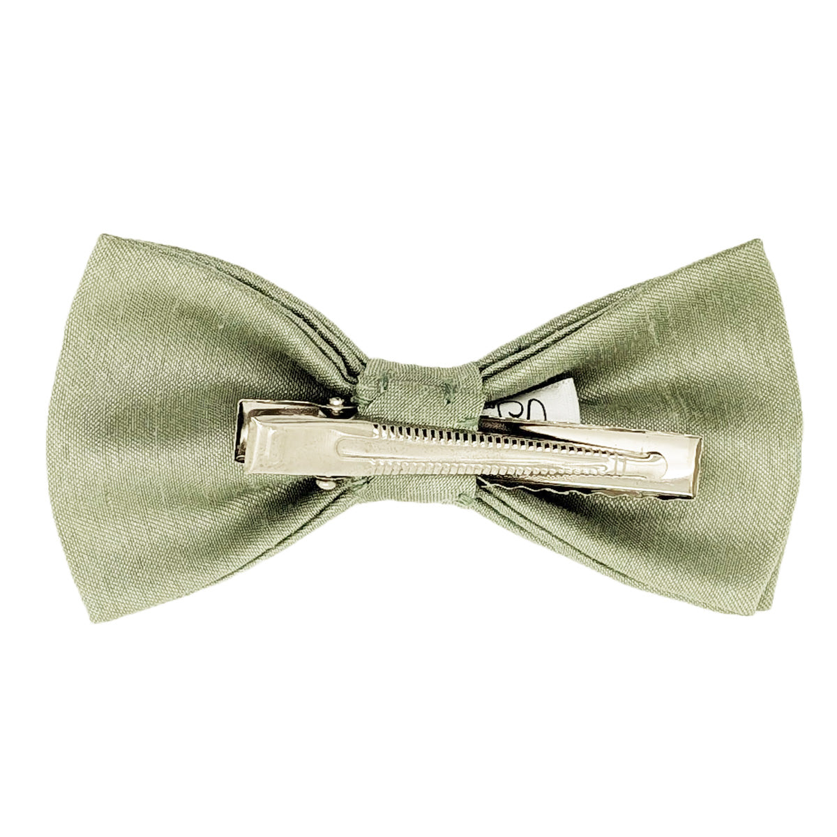 Light Sage Shantung Hair Bow