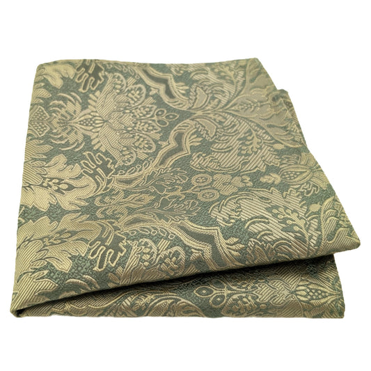 Bold Sage Leaves Pocket Square