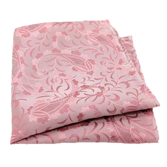 Pink Vintage Paisley Pocket Square