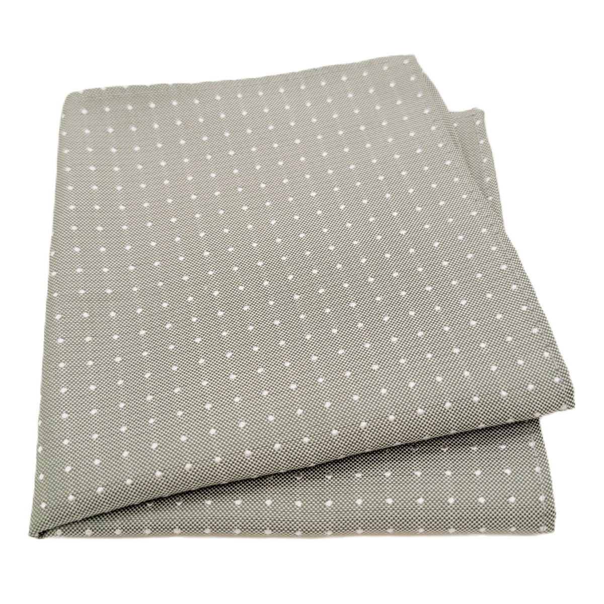 Dotty Sage Silk Pocket Square