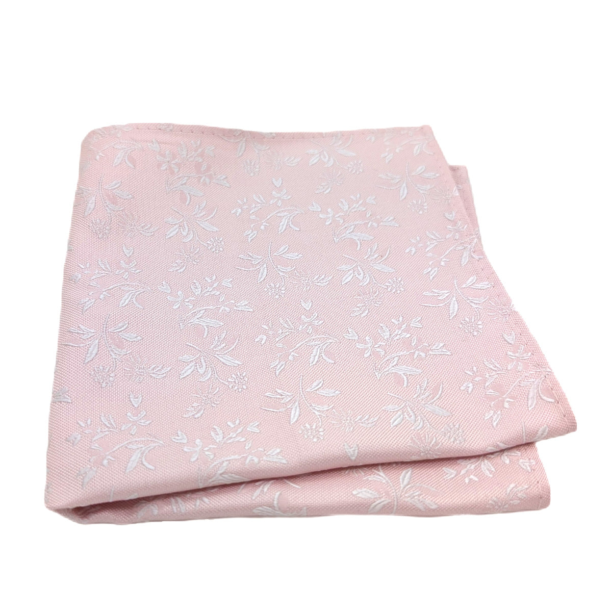 Pink Leaves Silk Pocket Square