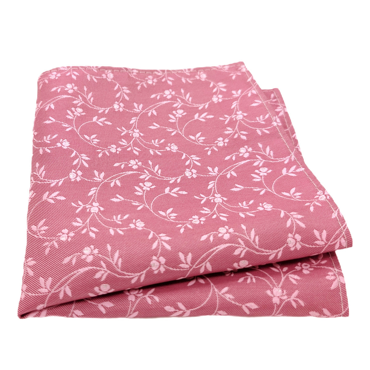 Soft Raspberry Leaves Pocket Square