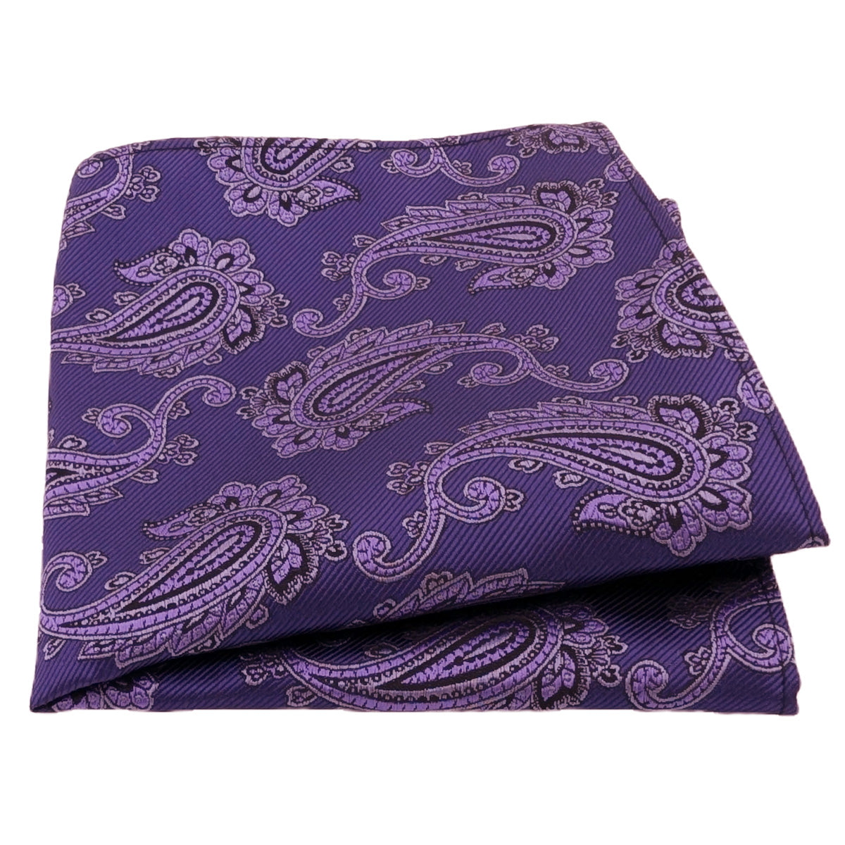 Purple Paisley Pocket Square