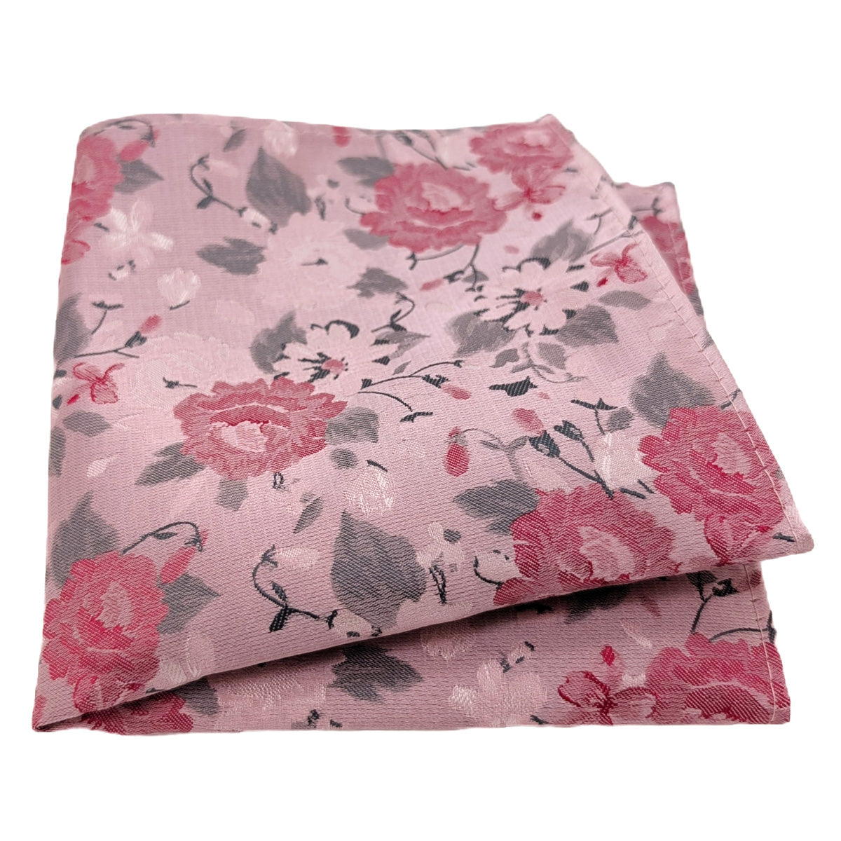 Pink Rose Pocket Square