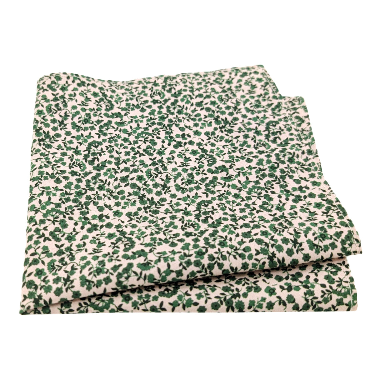 Emerald Floral Cotton Wedding Swatch