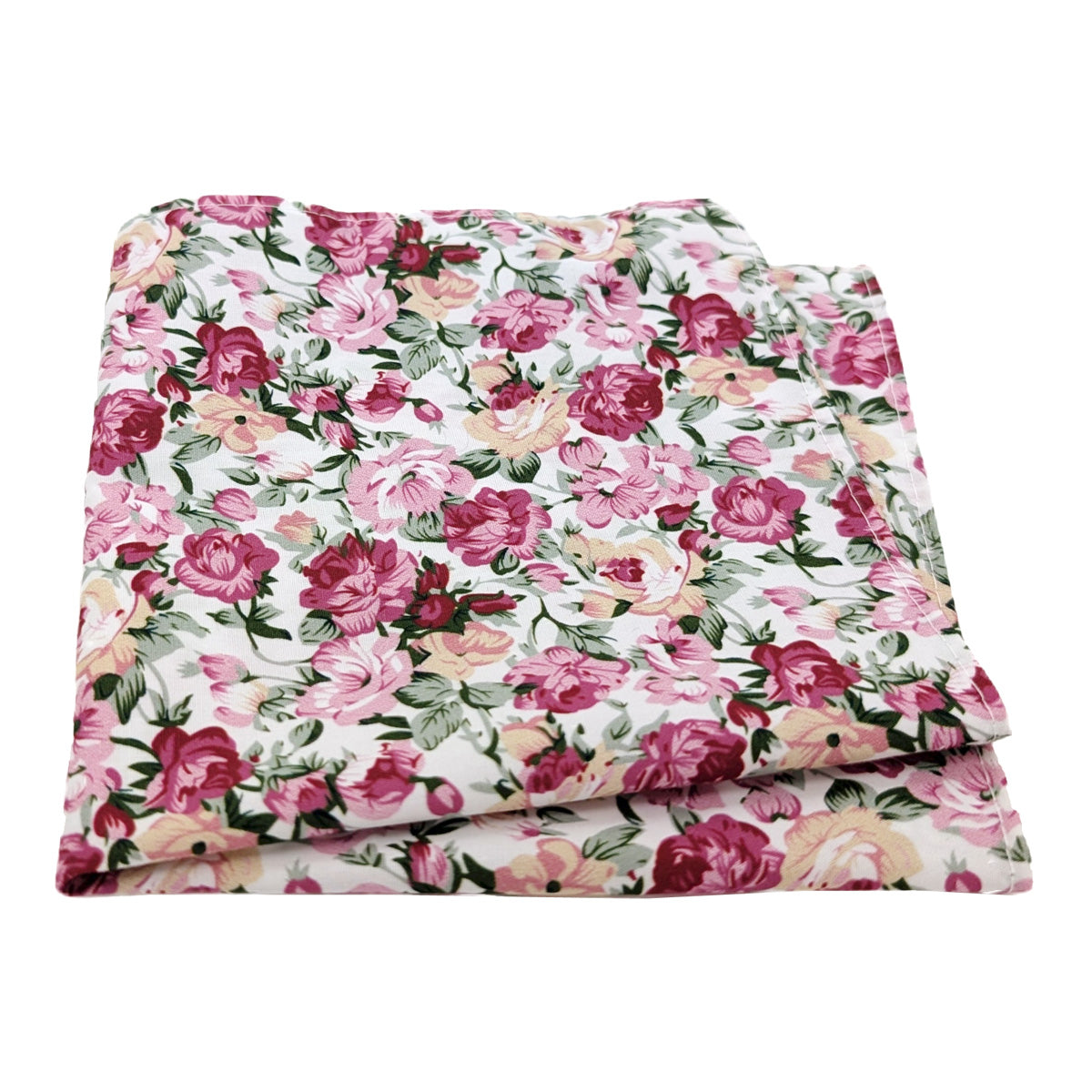 Pink Blossom Cotton Pocket Square