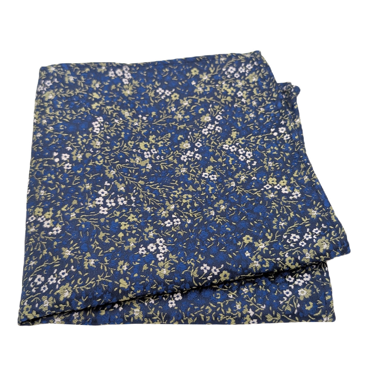 Sage & Blue Ditsy Floral Pocket Square