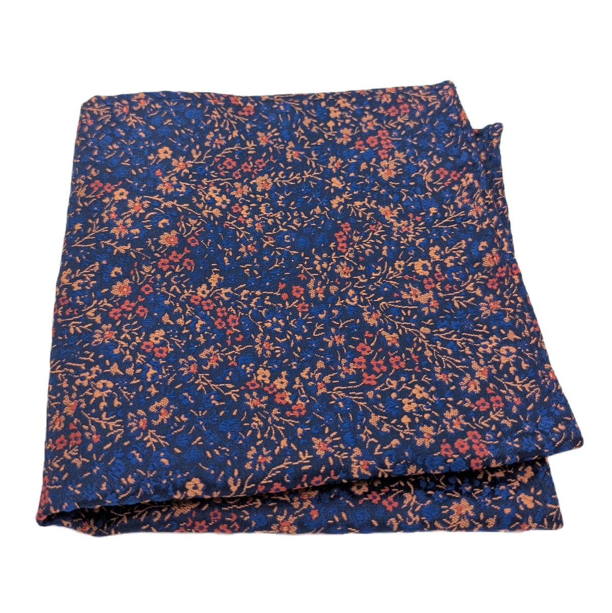 Copper & Navy Ditsy Floral Wedding Swatch