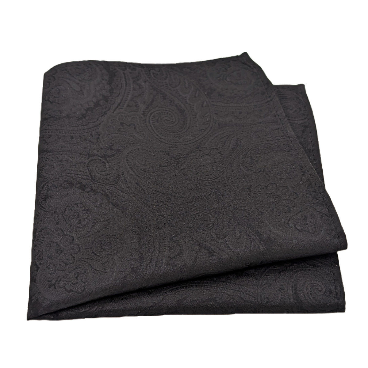 Black Paisley Silk Wedding Swatch