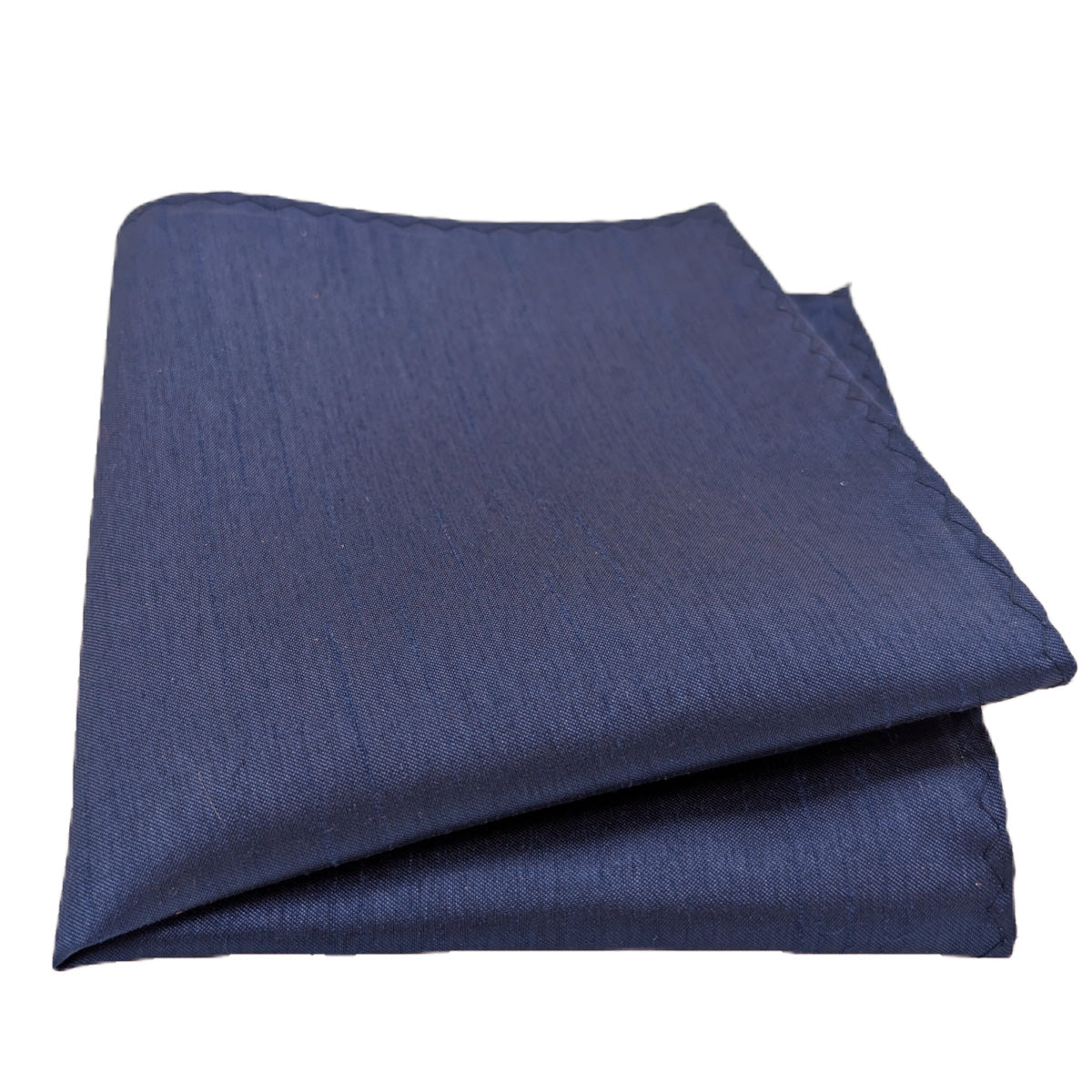 Sapphire Blue Shantung Pocket Square