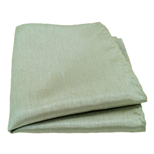 Pale Green Shantung Pocket Square