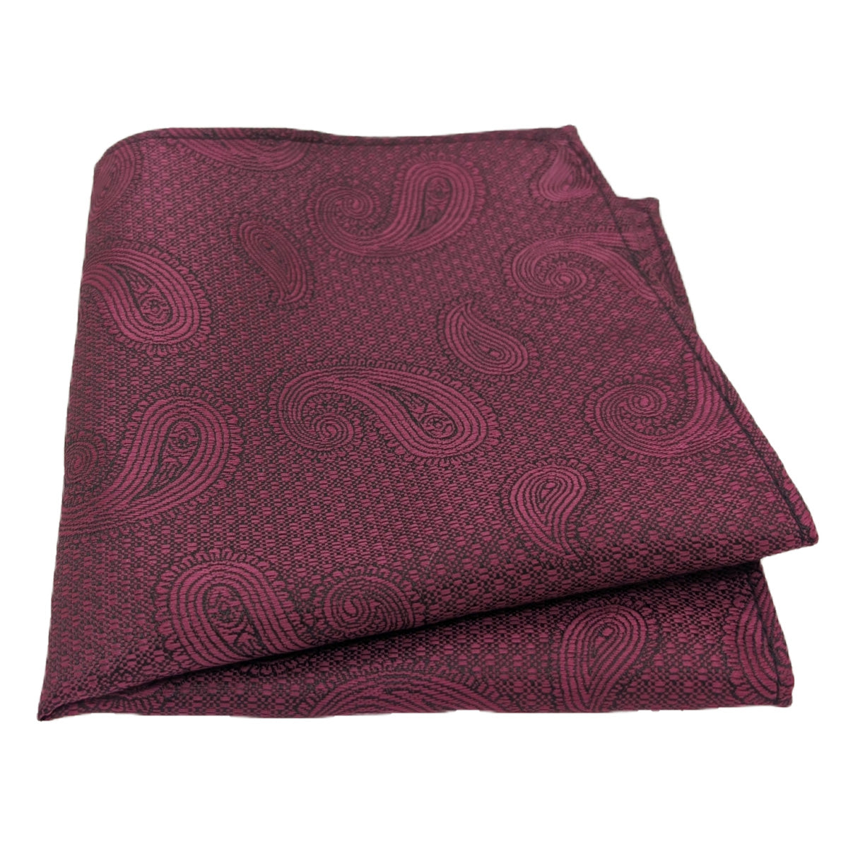 Berry Paisley Pocket Square