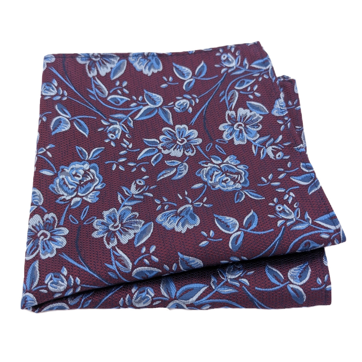 Burgundy & Blue Floral Wedding Swatch