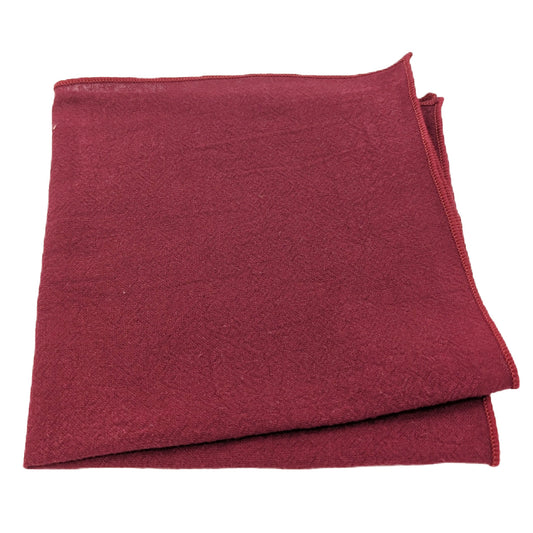 Maroon Cotton Pocket Square