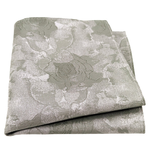 Sage Roses Silk Pocket Square