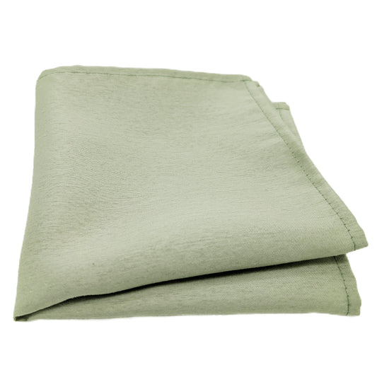 Light Sage Shantung Pocket Square