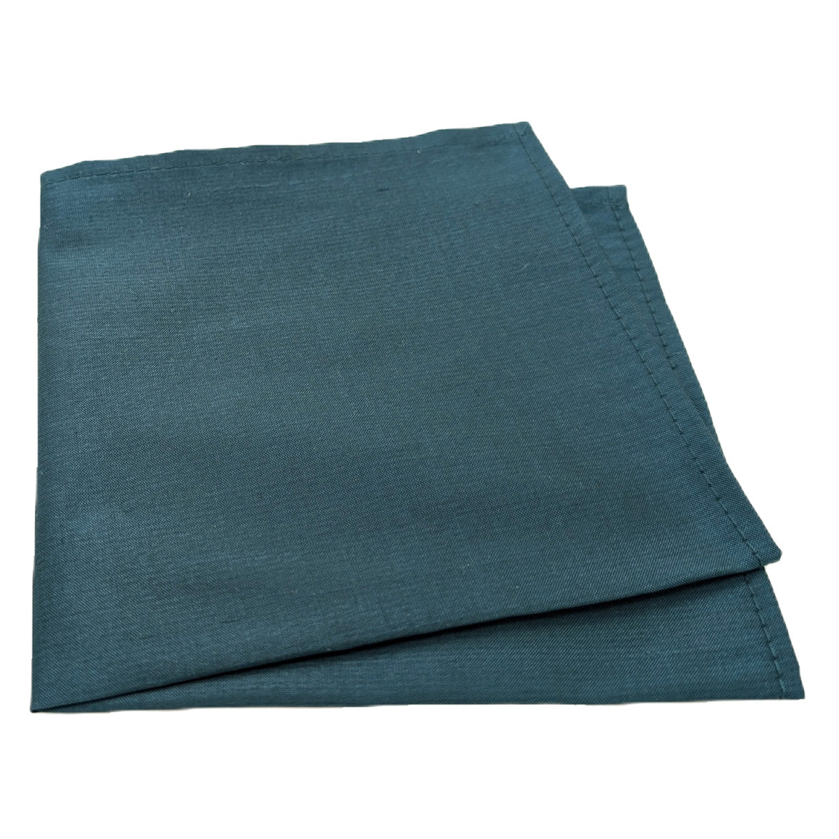 Teal Silk Dupion Pocket Square